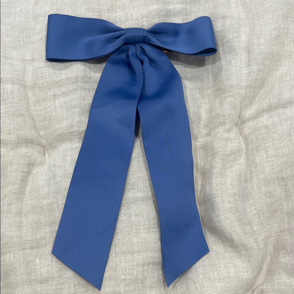 Jcrew Elegant Blue Bow Hair Accessory